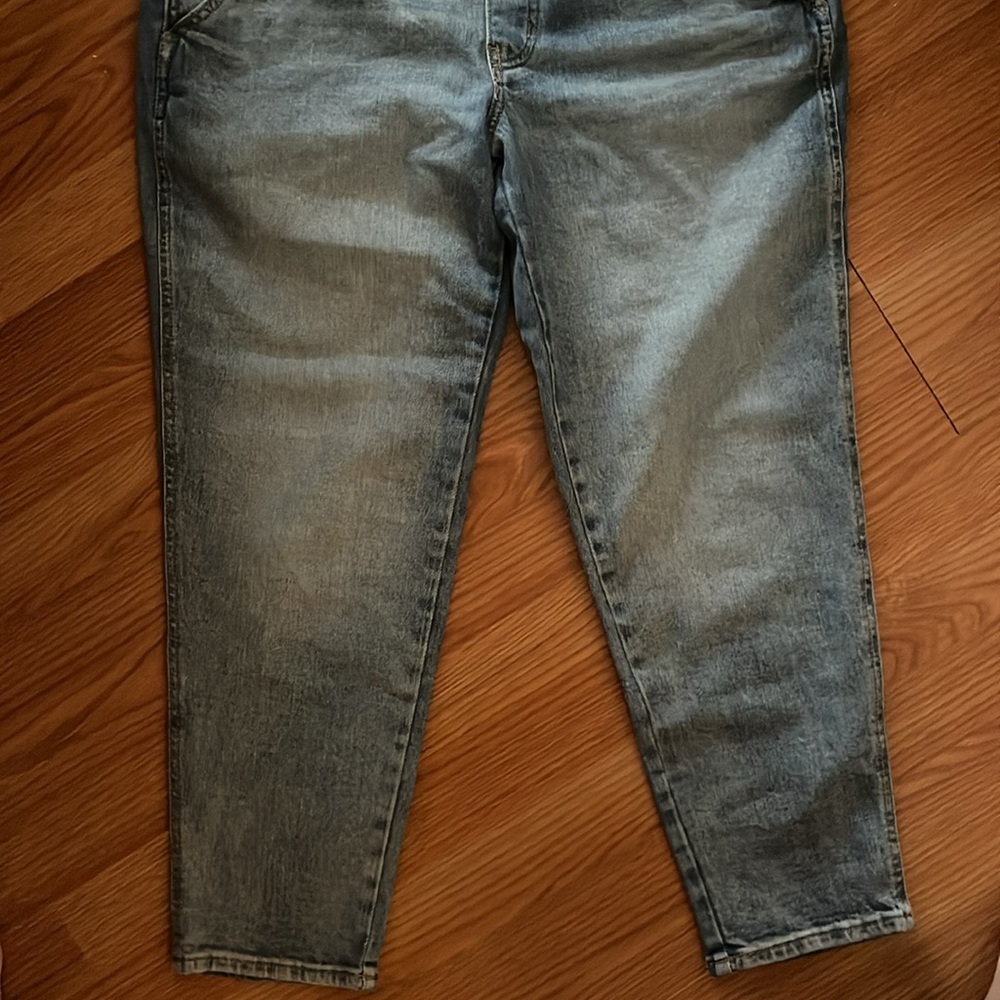 Old Navy OG Straight Workwear Jean Overalls 12 Petite - Picture 5 of 7
